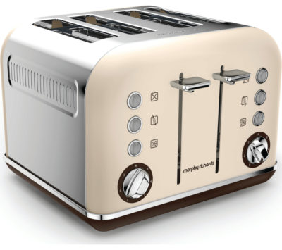 MORPHY RICHARDS  Accents 242101 4-Slice Toaster - Sand